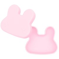  We Might Be Tiny Bunny Silicone Snack Container - Powder Pink